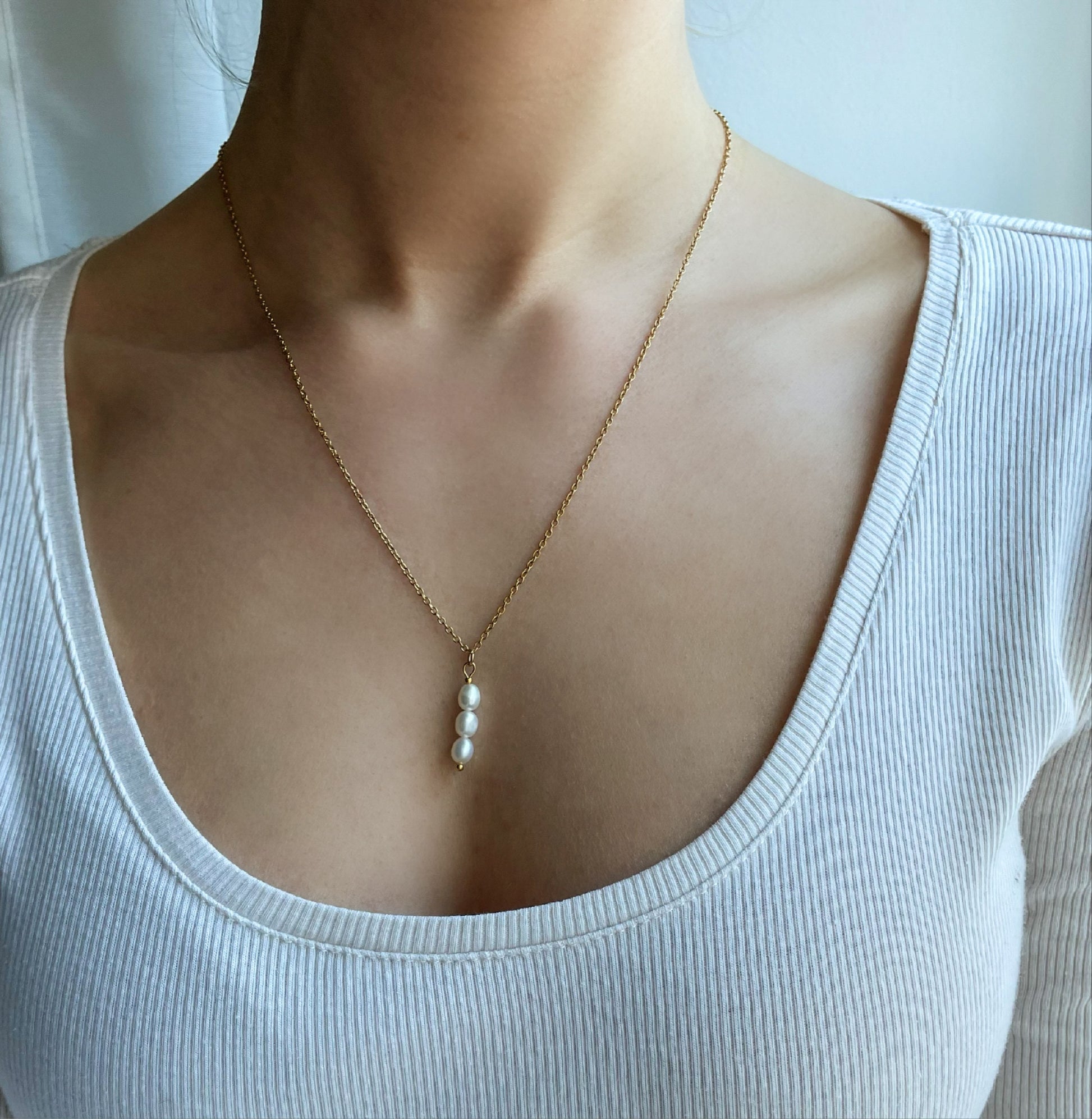 Kette mit Jewelry – Perlenanhänger Aurélie